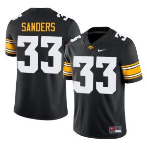 Black Bob Sanders Iowa #33 College Football Men Official Jersey 720009-964