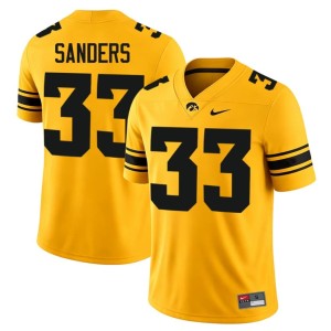 Gold University of Iowa College Football Game #33 Mens Bob Sanders Jerseys 380406-216