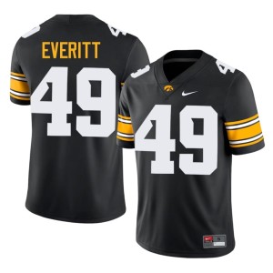 Black Men Boston Everitt University of Iowa College Football #49 University Jerseys 191519-680