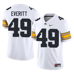 White Boston Everitt #49 U of I College Football Alumni Men's Jerseys 827450-556