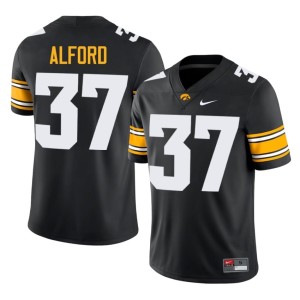 Black Replica College Football Men's Brayton Alford #37 U of I Jersey 245075-786
