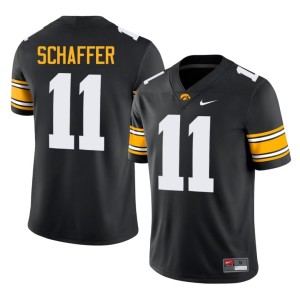 Black College Football Limited Brody Schaffer Men's #11 University of Iowa Athletics Jersey 288602-868