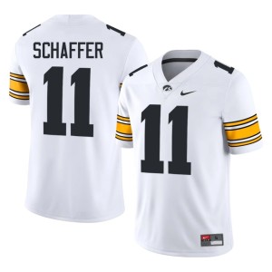 White Brody Schaffer U of I Men Player College Football #11 Jerseys 989924-323