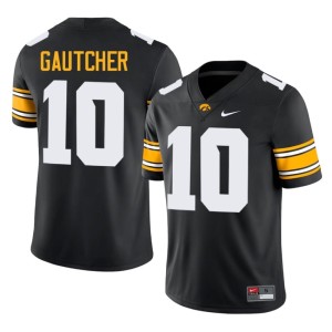 Black Burke Gautcher Replica #10 Mens IOWA College Football Jersey 422250-503