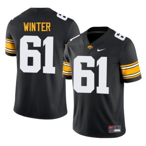 Black Men's Hawks Alumni Cael Winter College Football #61 Jerseys 812471-803