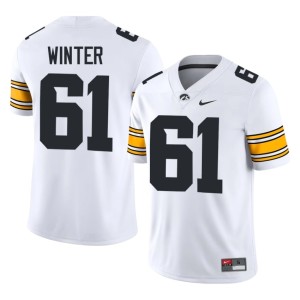 White College Football Cael Winter Stitched University of Iowa Athletics Men's #61 Jersey 718773-956