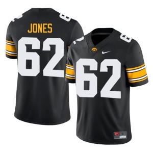 Black Mens University of Iowa Athletics College Football Limited #62 Cal Jones Jerseys 414081-311
