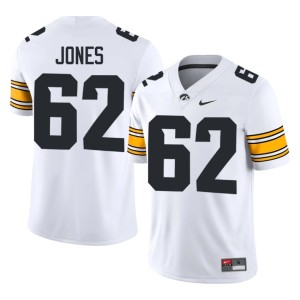 White Men University Cal Jones College Football #62 Iowa Jersey 875987-479