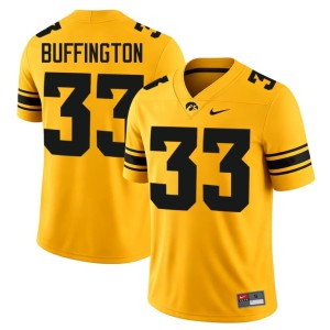 Gold Iowa #33 Mens 2026-27 College Football Cam Buffington Jersey 188678-833