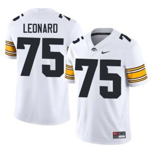 White Cannon Leonard #75 College Football Men 2026-27 University of Iowa Jerseys 220148-201