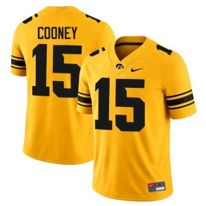 Gold Carson Cooney Men's Iowa #15 College Football Replica Jersey 381903-614