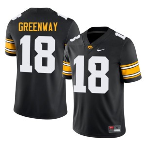 Black University of Iowa Chad Greenway College Football Mens 2026 #18 Jerseys 940739-532