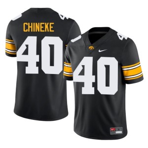 Black Replica College Football Men's UIowa Chima Chineke #40 Jerseys 361721-748