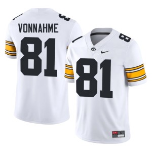 White #81 DJ Vonnahme UIowa Mens Limited College Football Jersey 818662-161