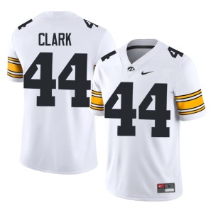 White Dallas Clark #44 Men's University of Iowa College Football Player Jerseys 132071-657