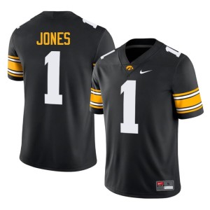 Black University Men #1 College Football Darion Jones Iowa Jerseys 661605-872