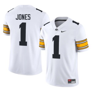 White Darion Jones Alumni Iowa #1 Men's College Football Jerseys 117884-520