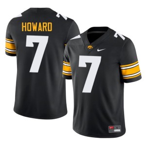 Black #7 College Football Iowa Dayton Howard Embroidery Mens Jerseys 356785-114