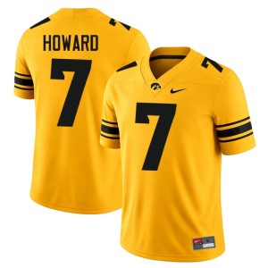 Gold Dayton Howard #7 Men's College Football UIowa Player Jersey 271235-228