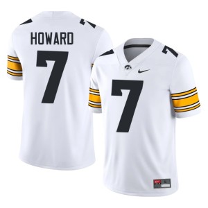 White Player Dayton Howard College Football IOWA #7 Mens Jerseys 497265-947