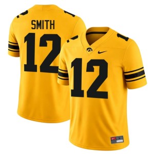 Gold Hawks Mens #12 Diondre Smith College Football Alumni Jerseys 909629-971