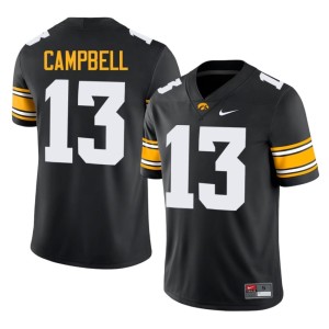 Black NCAA UIowa #13 College Football Mens Drew Campbell Jerseys 432657-552