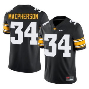 Black Iowa Hawkeyes Mens College Football Stitched Drew MacPherson #34 Jerseys 247288-478