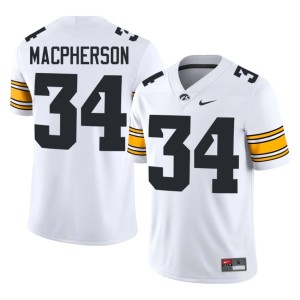 White Drew MacPherson 2026-27 IOWA Hawkeyes Men's #34 College Football Jerseys 360983-700