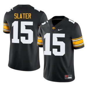 Black Duke Slater College Football Limited #15 UIowa Men Jerseys 617994-630