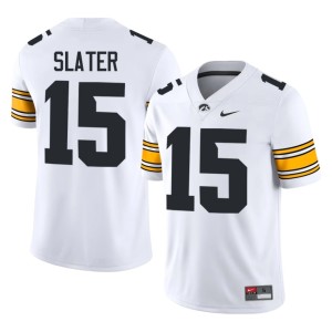 White Player Duke Slater Hawkeyes Men's College Football #15 Jersey 166386-396
