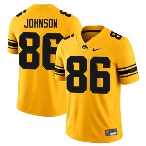 Gold Men's #86 Hawks College Football Player Eli Johnson Jerseys 466566-191