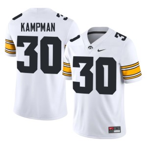 White Eli Kampman College Football Stitched Hawks Mens #30 Jersey 129213-787
