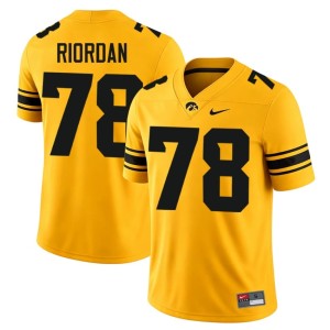 Gold Gene Riordan College Football Mens U of I #78 Alumni Jerseys 306006-482
