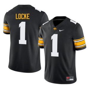 Black Gordon Locke College Football Mens Hawks #1 Player Jersey 579725-235