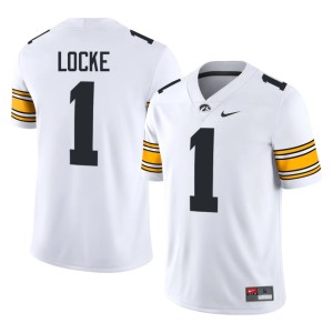 White Mens IOWA Hawkeyes Gordon Locke College Football #1 2026 Jerseys 249219-966