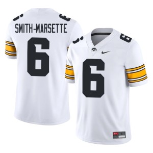 White 2026-27 #6 College Football Mens IOWA Ihmir Smith-Marsette Jerseys 833163-933