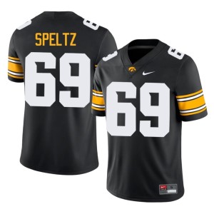 Black College Football Embroidery Men Ike Speltz #69 Hawks Jerseys 731957-228