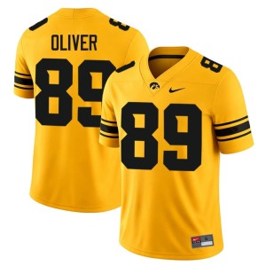 Gold Isaiah Oliver Men University of Iowa #89 College Football High School Jersey 698769-312