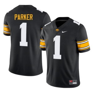 Black #1 College Football Men's 2026 KJ Parker Hawks Jersey 689867-544