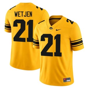 Gold Kaden Wetjen NCAA Men College Football Iowa #21 Jerseys 546015-642
