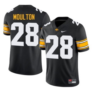 Black College Football #28 Kamari Moulton Mens Embroidery Iowa Jersey 992452-380