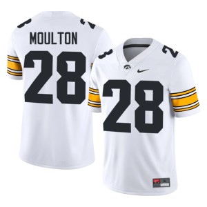 White 2026-27 #28 University of Iowa Mens Kamari Moulton College Football Jerseys 801016-839