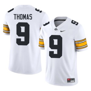 White Kasen Thomas Hawkeyes Alumni #9 College Football Men Jerseys 481046-336
