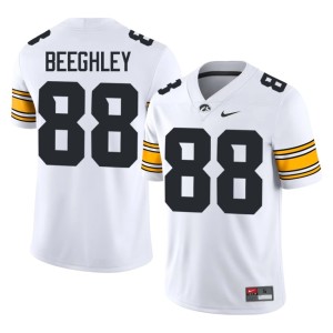 White Iowa #88 Men Lance Beeghley College Football Game Jersey 646908-373