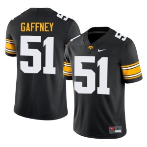Black Luke Gaffney Replica Mens College Football University of Iowa #51 Jersey 678754-512