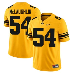 Gold Iowa #54 Matty McLaughlin Men Alumni College Football Jerseys 876777-771