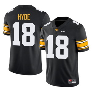 Black #18 Men's College Football IOWA Limited Micah Hyde Jersey 814274-855