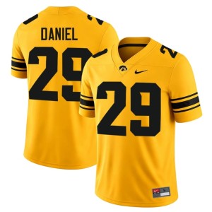 Gold Noah Daniel #29 College Football Iowa Replica Men's Jersey 559461-670