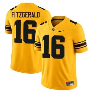 Gold 2026-27 College Football Ryan Fitzgerald Mens University of Iowa #16 Jersey 862903-294