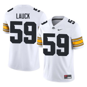 White Alumni College Football Trevor Lauck Men #59 Iowa Hawkeyes Jersey 262562-442